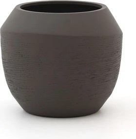 + 10% kassakorting | Bloempot Luca Lifestyle Ruvido | Taupe Kunststof | ø54cm | Geschikt voor buiten en binnen | Kees Smit Tuinmeubelen