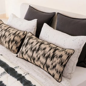 Geborduurde kussenhoes, katoen en linnen, ENYO