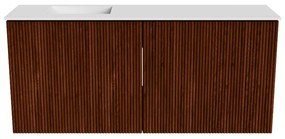 Mondiaz Joya 90cm toiletmeubel ruby met wastafel faye links zonder kraangat talc