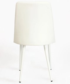 Pakket van 4 Vint kunstleren stoelen