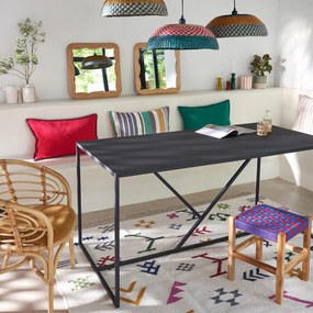 Vierkante spiegel in rotan H52 cm, Vaguo