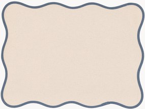 Katoenen placemats Blue Scallop, 4-delig