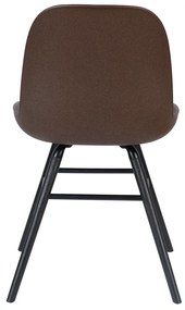 Zuiver Albert Kuip Moderne Kuipstoel Coffee Met Zwart Onderstel