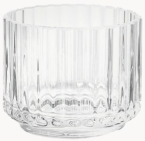 Mondgeblazen waxinelichthouder Lyngby met geribbeld oppervlak