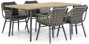 Tuinset 4 personen 180 cm Wicker Taupe Lifestyle Garden Furniture Dolphin/Montana