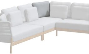 4 Seasons Outdoor Avalon hoekbank met 2 Ceylon tafels  Loungeset    houtkleur weerbestendig