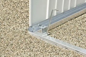 Biohort metalen tuinkast 155x83 cm. met bodemprofiel - Donkergrijs Metallic