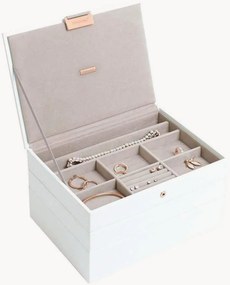 Sieradendoos Classic White & Rose Gold, 3-delig
