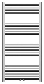 Sanigoods Base handdoek radiator 120x60cm 414 watt MO aansluiting geborsteld gunmetal