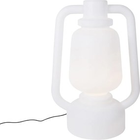 Smart vloerlamp wit 110 cm incl. Wifi G95 - Storm Extra Large