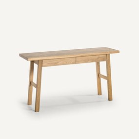 Bureau wandtafel in massief eik, Liu