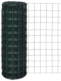 vidaXL Euro hek 10x1,0 m staal groen