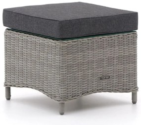 Voetenbank | Intenso  Milano | Wicker (vlechtwerk) | Grijs/Antraciet | 53x53cm | Kees Smit Tuinmeubelen