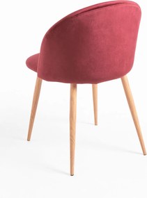 Set 4 fluwelen Vint Stoelen