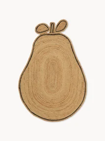 Handgevlochten jute vloerkleed Pear