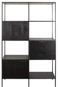 Eleonora Madison Dark Zwarte Wandkast 116 Cm - 116x42x190cm.