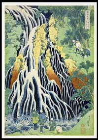 Katsushika Hokusai - Kunstdruk Kirifura Fall in Kurokawa Mountain',, (26.7 x 40 cm)