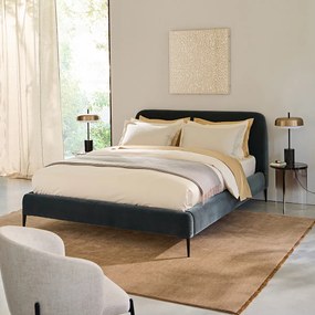 2-persoonsbed, in fluweel, design E. Gallina, Oscar