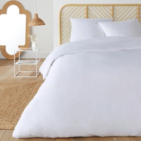 Bedset in recycled microvezel, vierkante kussensloop