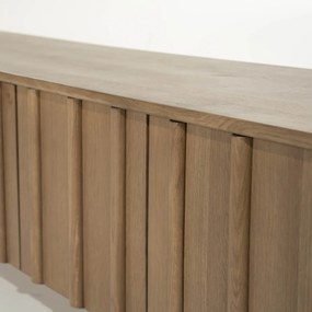 Eleonora Jake Modern Tv-meubel Eikenhout Bruin 264 Cm - 264x47x50cm.