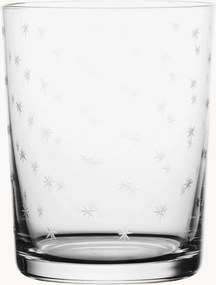 Mondgeblazen kristallen tumblers Stars, 4-delig