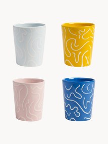 Handgemaakte bekers Soba, set van 4