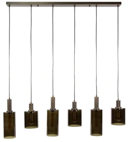 Eettafel Hanglamp Brons Glas