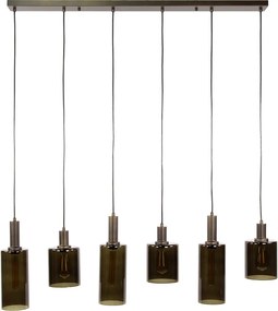 Eettafel Hanglamp Brons Glas