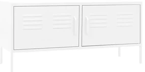 vidaXL Tv-meubel 105x35x50 cm staal wit