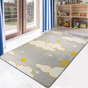 Kleden Grijs Mani Textile  NUAGE Vloerkleed voor kinderen