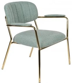 White Label Living Lounge Stoel Jolien Groen