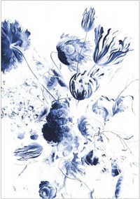 Vliesbehang Royal Blue Flowers II