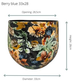 Designed by Lammie Pot Berry blue