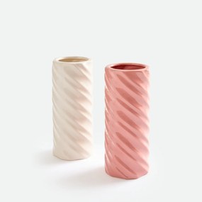 Gedraaide vaas, van keramiek, hoogte 27 cm, DEHEN