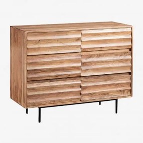 Petter Dressoir In Acaciahout Acacia Bruin - Sklum