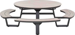 Garden Impressions Sarria picknick set Ø148 x 75 - donker grijs