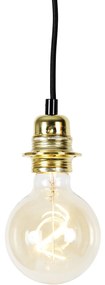 Moderne hanglamp goud - Cava 2 Modern Minimalistisch E27 rond Binnenverlichting Lamp