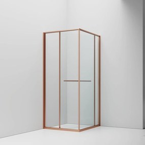 SaniGoods Harper douchecabine met schuifdeur 90x90x200cm koper