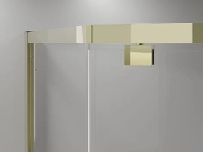 Mexen Exo-R vijfhoekige draaideur douchecabine 90 x 90 cm, transparant, goud - 812-090-090-50-00