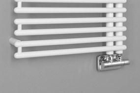 Aqualine Tubini handdoekradiator 50x113cm 529W wit