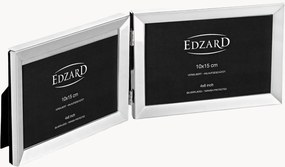 Verzilverde dubbele fotolijst Livorno