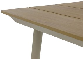Tuinset 6 personen 240 cm Aluminium/rope Taupe Santika Furniture Santika