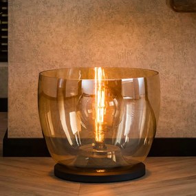 Glazen Vloerlamp Amber Glas 48 Cm