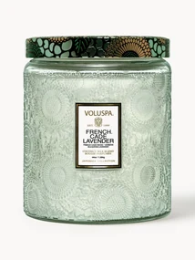 Handgemaakte 2-lonts geurkaars Japonica Collection (cade hout, verbena en lavendel)