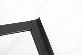Saniclear Nero 90x100 douchecabine 8mm anti-kalk mat zwart 100cm