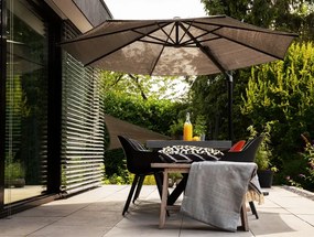 Nesling Coolfit zweefparasol 300x300 cm. - Antraciet