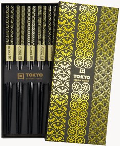 Bamboe eetstokjes Gold, 5-delig