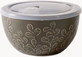 Voerbak Oxley Petal Olive met deksel