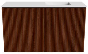 Mondiaz Joya 70cm toiletmeubel ruby met wastafel faye rechts 1 kraangat talc