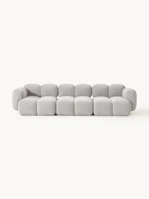 Modulaire bank Tayla (4-zits) van bouclé